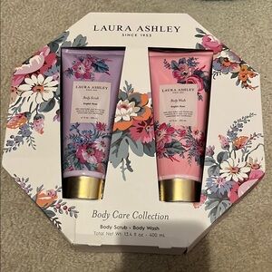 Laura Ashley Pink and Purple Exfoliant Scrub Set